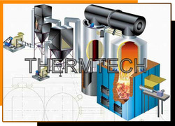 Vertical Four Pass Thermic Fluid Heater